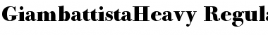 GiambattistaHeavy Regular Font