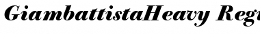 Download GiambattistaHeavy Font