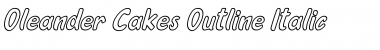 Download Oleander Cakes Outline Italic Font Download Oleander Cakes Outline Italic Font