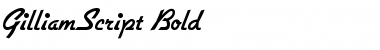 GilliamScript Bold Font