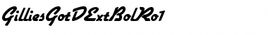 GilliesGotDExtBolRo1 Regular Font