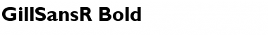 GillSansR Bold Font