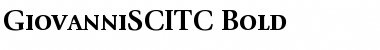 GiovanniSCITC Bold Font