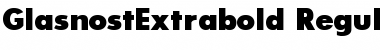 GlasnostExtrabold Regular Font