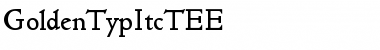 GoldenTypItcTEE Regular Font