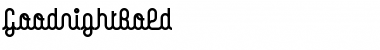 GoodnightBold Regular Font GoodnightBold Regular Font