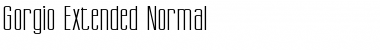 Gorgio Extended Normal Font