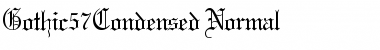 Gothic57Condensed Font
