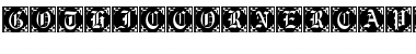 GothicCornerCaps Regular Font