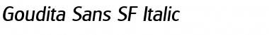 Goudita Sans SF Italic Font