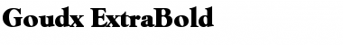 Goudx-ExtraBold Regular Font