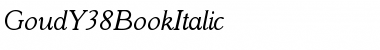 GoudY38BookItalic Font