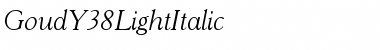 GoudY38LightItalic Font