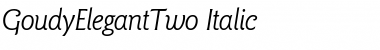 GoudyElegantTwo Italic Font