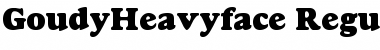 GoudyHeavyface Regular Font
