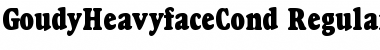 Download GoudyHeavyfaceCond Font