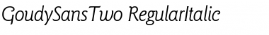 GoudySansTwo Font GoudySansTwo Font