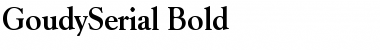 GoudySerial Bold Font