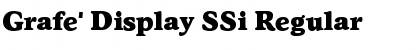 Grafe' Display SSi Regular Font