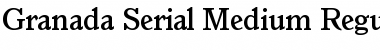 Granada-Serial-Medium Regular Font