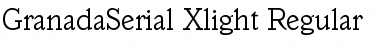 GranadaSerial-Xlight Regular Font