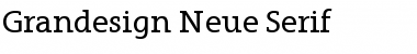 Grandesign Neue Serif Regular Font