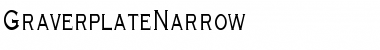 GraverplateNarrow Regular Font