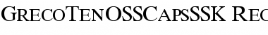Download GrecoTenOSSCapsSSK Font