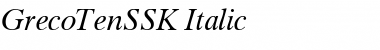 GrecoTenSSK Italic