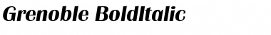 Grenoble BoldItalic Font