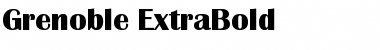 Grenoble-ExtraBold Regular Font