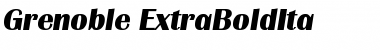 Download Grenoble-ExtraBoldIta Font