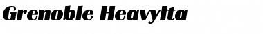 Download Grenoble-HeavyIta Font