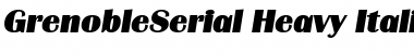 GrenobleSerial-Heavy Italic Font