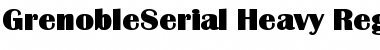 GrenobleSerial-Heavy Regular Font