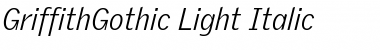 Download GriffithGothic Light Font
