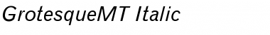 GrotesqueMT Font GrotesqueMT Font