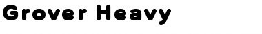 Grover Heavy Regular Font