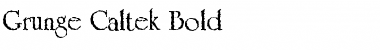 Grunge Caltek Bold Regular Font