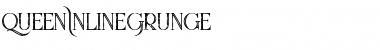 Queen inline grunge Regular Font