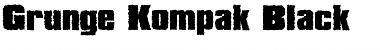 Grunge Kompak Black Regular Font