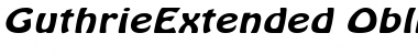 GuthrieExtended Font GuthrieExtended Font