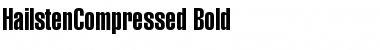 HailstenCompressed Bold Font