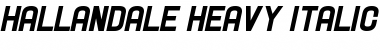 Hallandale Heavy Italic JL Font