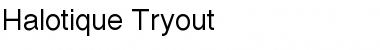 Halotique Tryout Font