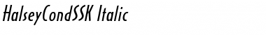 HalseyCondSSK Italic