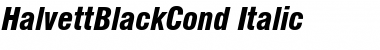 HalvettBlackCond Italic