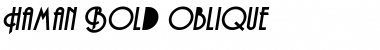 Haman Bold-Oblique Font