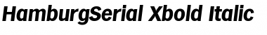 HamburgSerial-Xbold Italic Font
