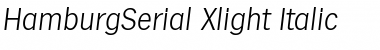 HamburgSerial-Xlight Italic